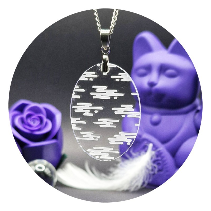 Kumo Oval Acrylic Pendant