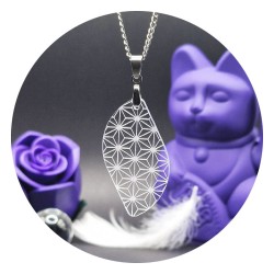 Asanoha "Leaf" Acrylic Pendant