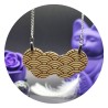 Collier Seigaiha Bois