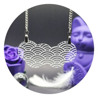 Seigaiha Acrylic Necklace