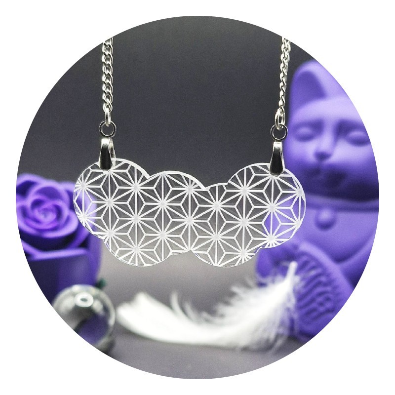 Asanoha Acrylic Necklace