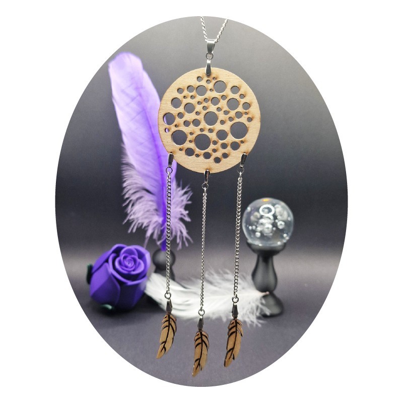 Dreamcatcher Wooden Pendant