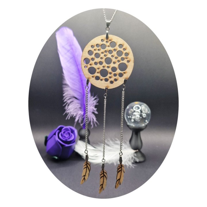 Pendentif Attrape-rêves Bois