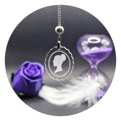 Cameo Acrylic Back Necklace
