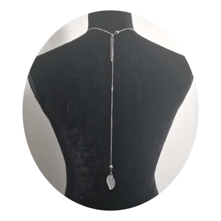 Asanoha "Leaf" Acrylic Back Necklace