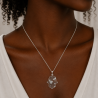 Pendentif Hamsa Acrylique Argent ou Or