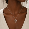 Pendentif Cœur Acrylique Argent ou Or