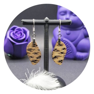 Kumo "Leaf" Wooden Earrings