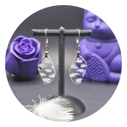 Boucles d'oreilles Kumo "Feuilles" Acrylique