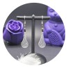 Boucles d'oreilles Spirales "Larme" Acrylique
