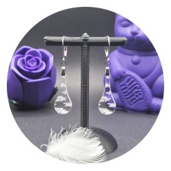 Boucles d'oreilles Kumo "Larme" Acrylique